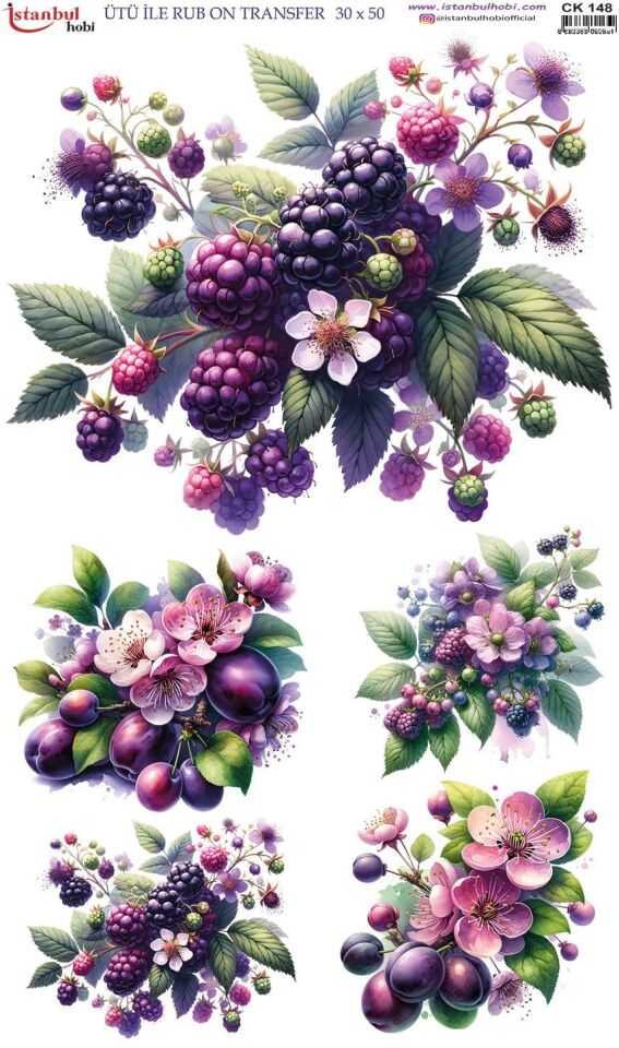 Ütü İle Rub On Transfer 30x50cm CK148