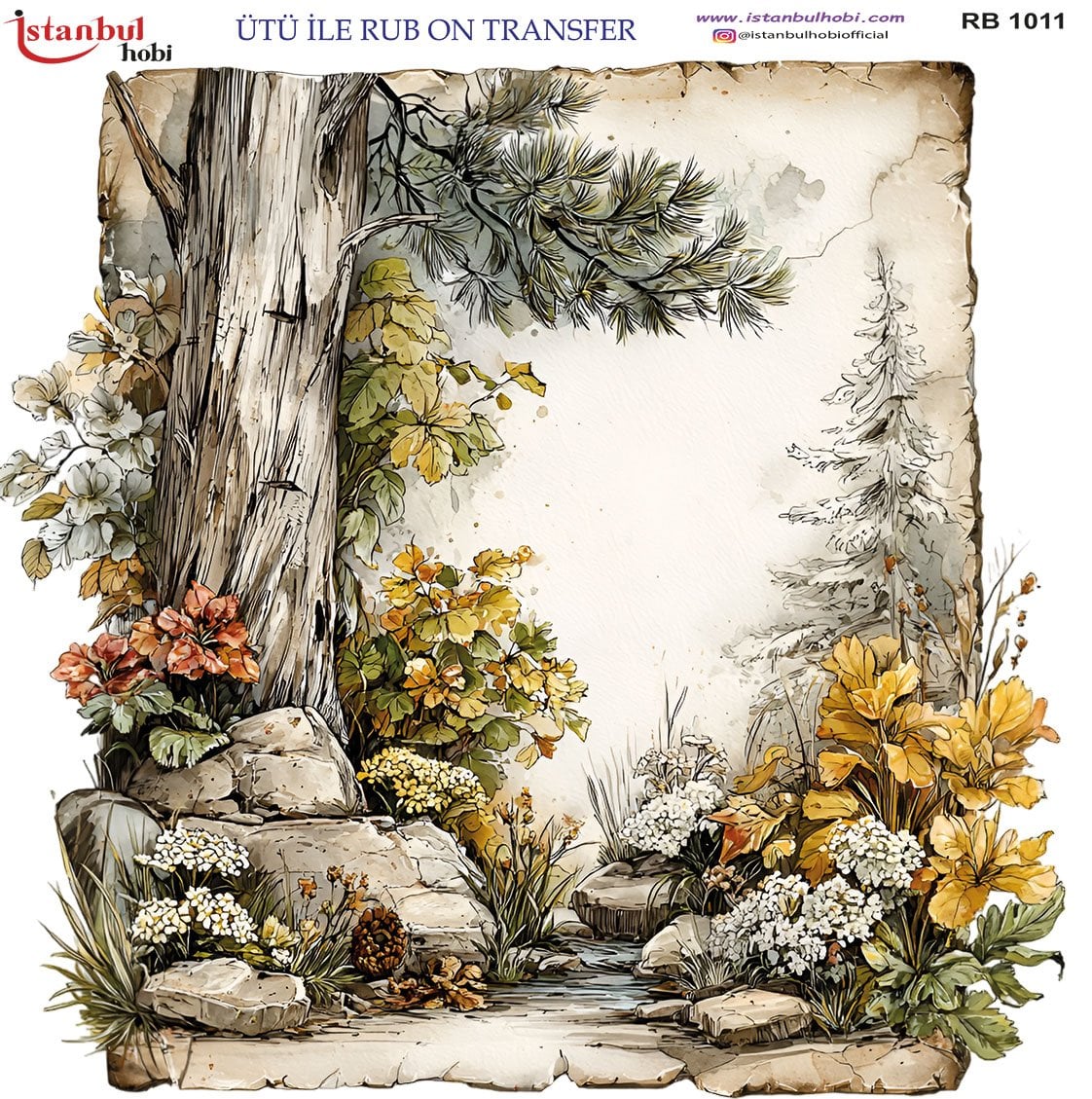 Ütü İle Rub On Transfer 30x30cm RB1011