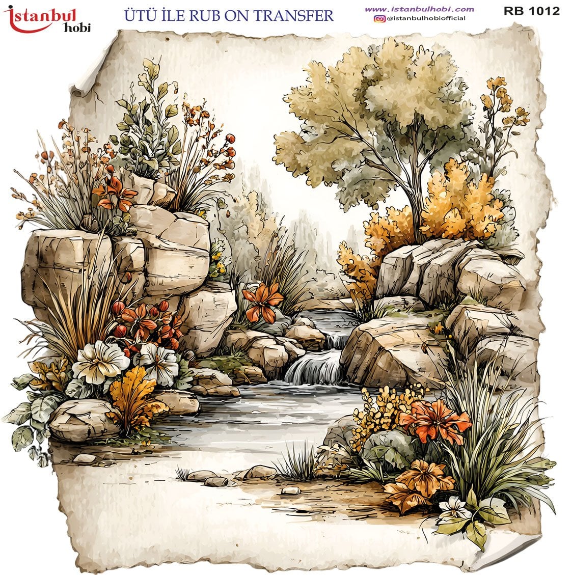 Ütü İle Rub On Transfer 30x30cm RB1012