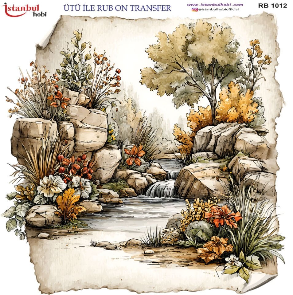Ütü İle Rub On Transfer 30x30cm RB1012