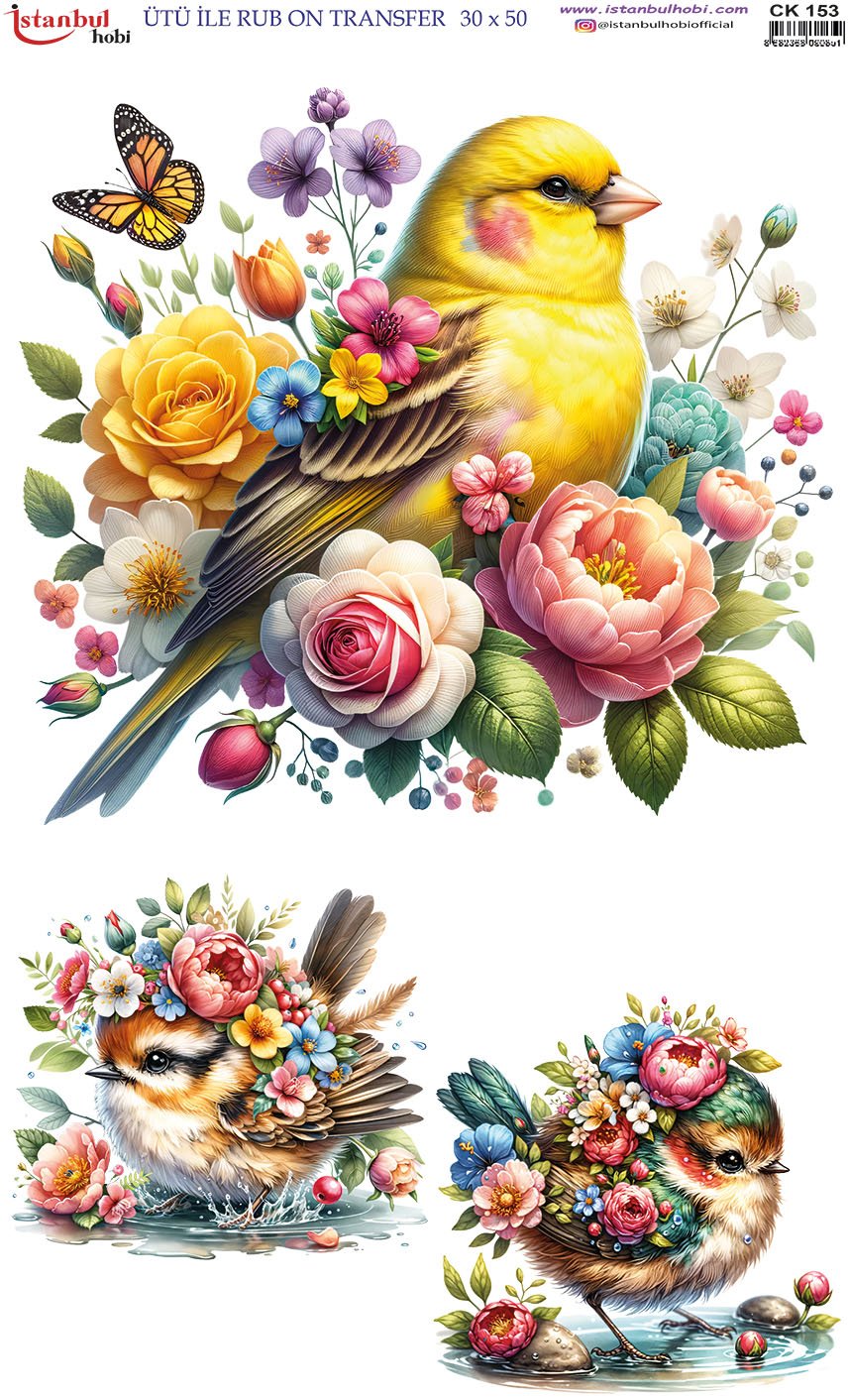 Ütü İle Rub On Transfer 30x50cm CK153