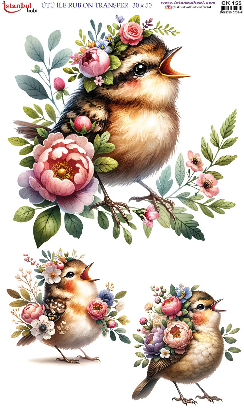 Ütü İle Rub On Transfer 30x50cm CK155