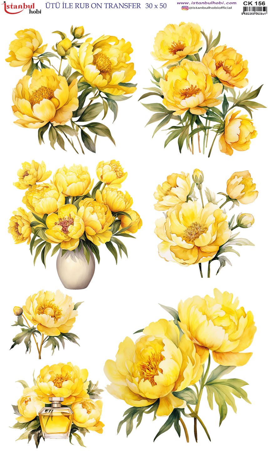 Ütü İle Rub On Transfer 30x50cm CK156