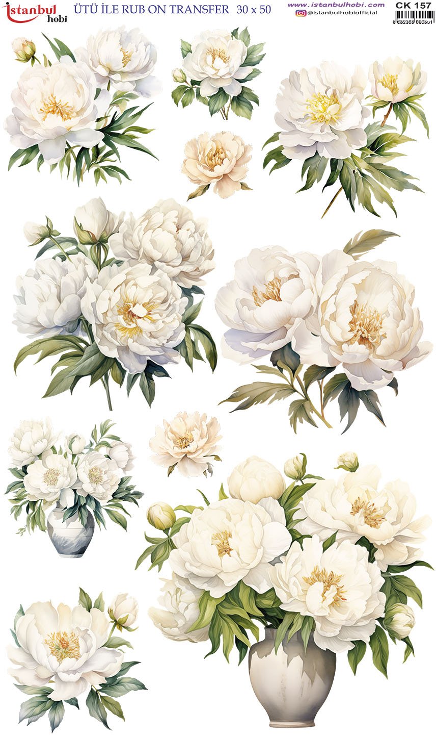 Ütü İle Rub On Transfer 30x50cm CK157