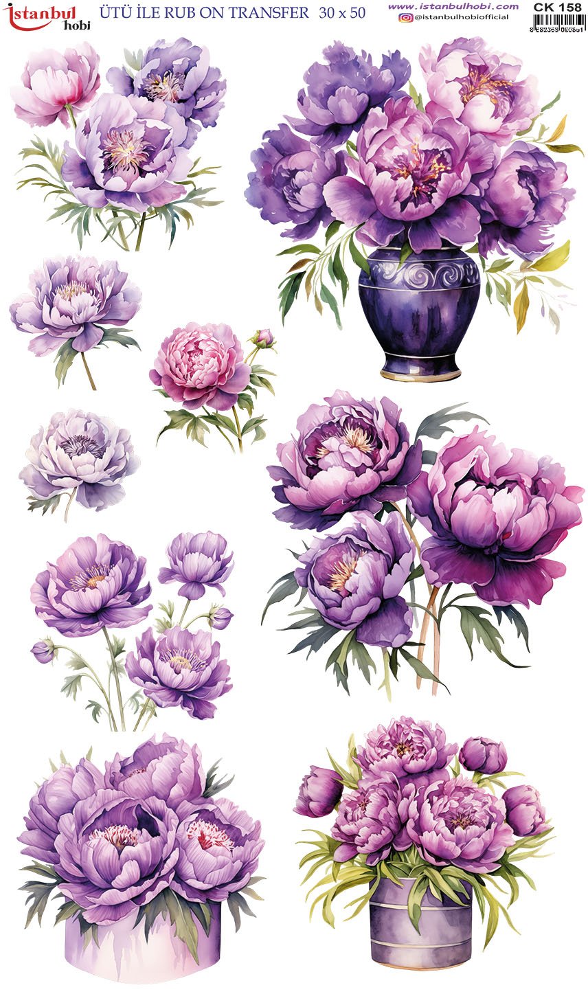 Ütü İle Rub On Transfer 30x50cm CK158