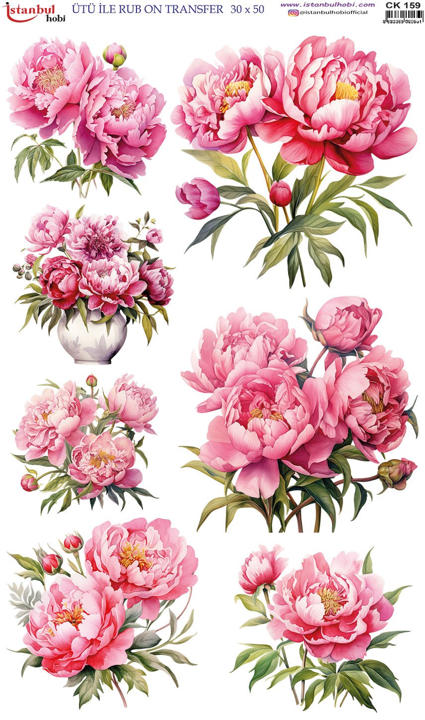 Ütü İle Rub On Transfer 30x50cm CK159