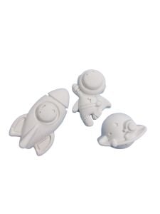 Uzay Seti Astronot Gezegen Uzay Mekiği 3 Parça