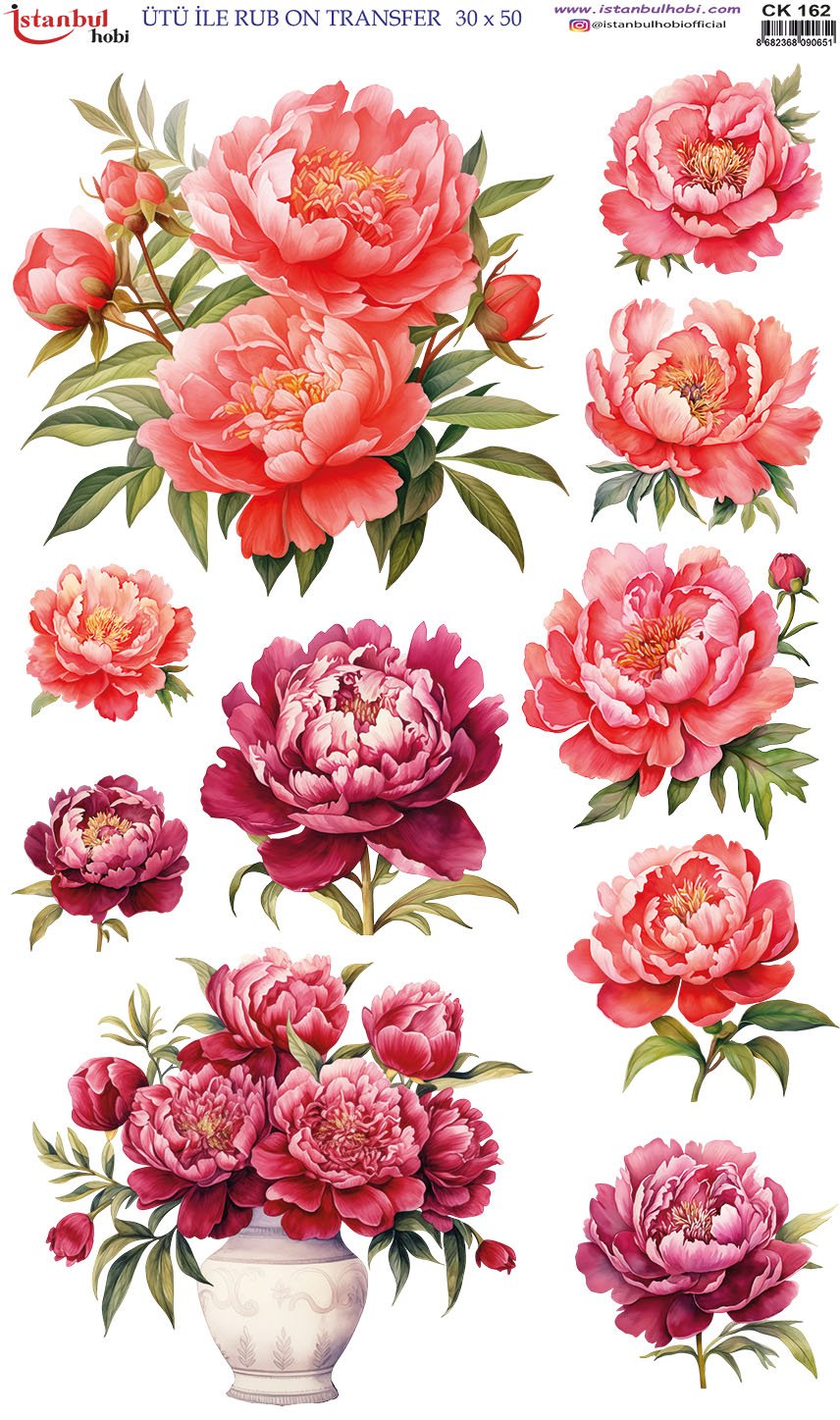 Ütü İle Rub On Transfer 30x50cm CK162