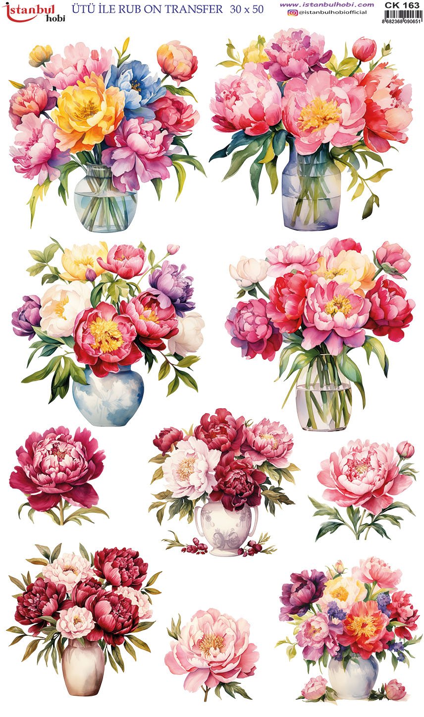 Ütü İle Rub On Transfer 30x50cm CK163