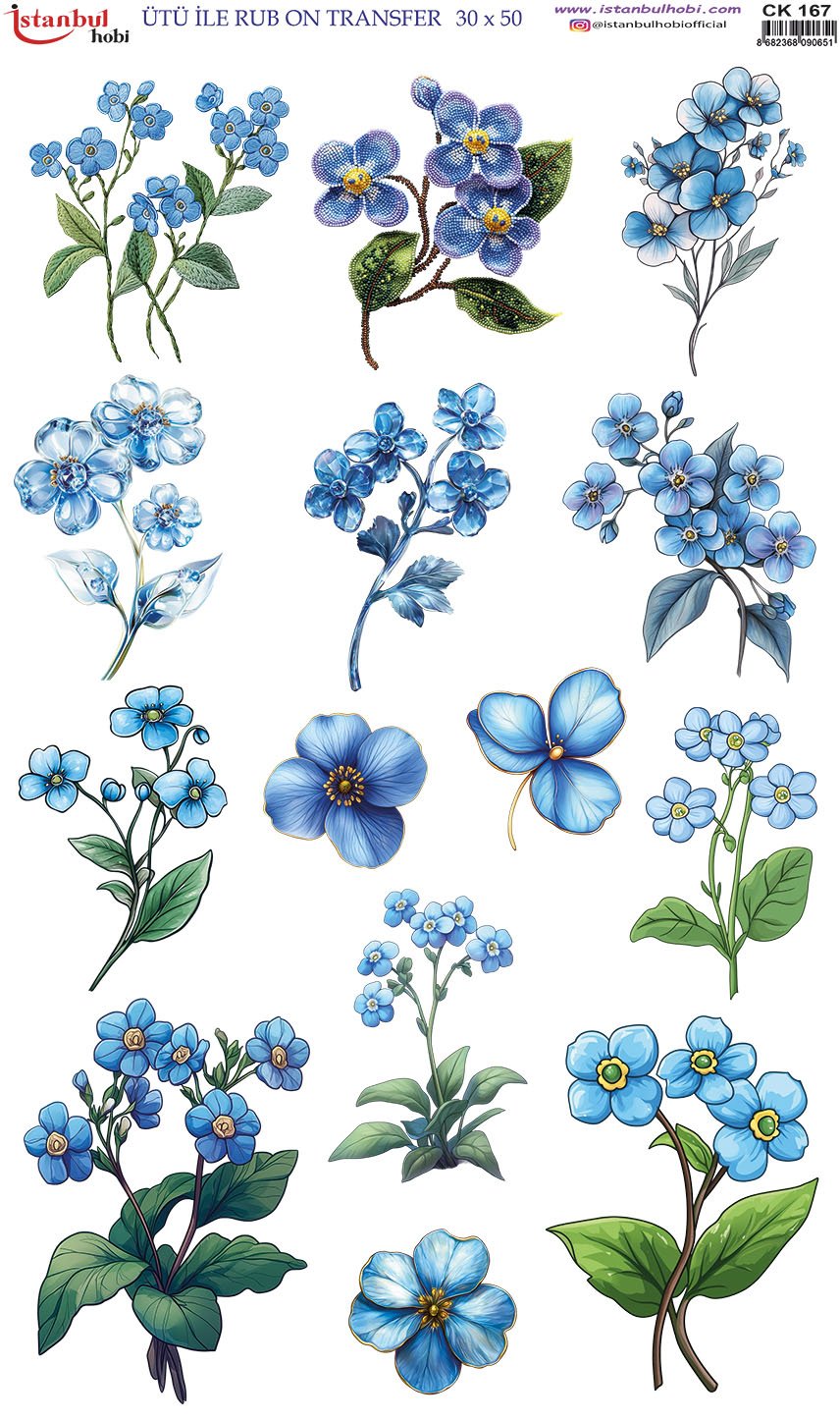 Ütü İle Rub On Transfer 30x50cm CK167