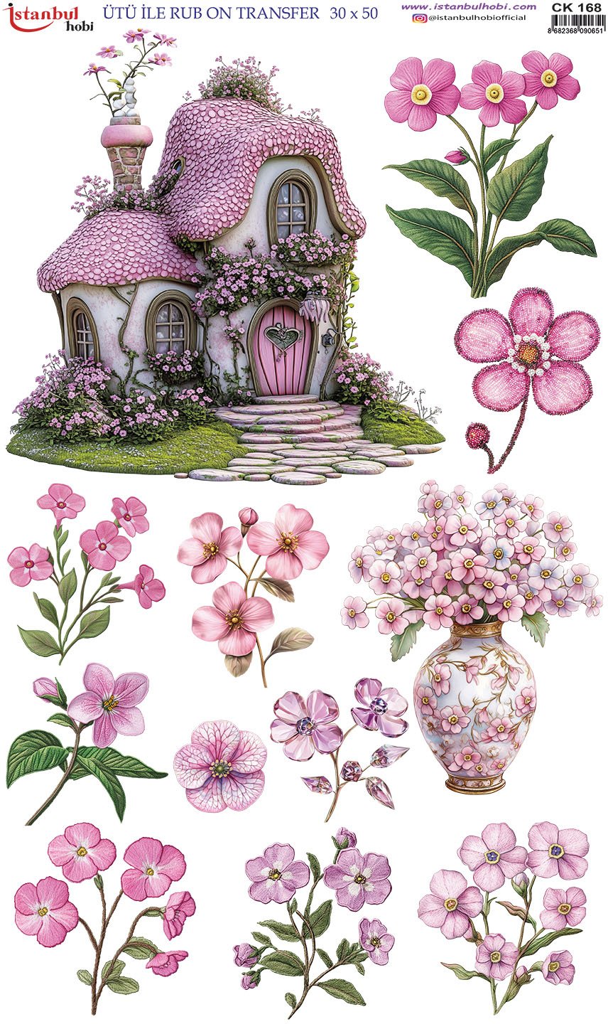 Ütü İle Rub On Transfer 30x50cm CK168