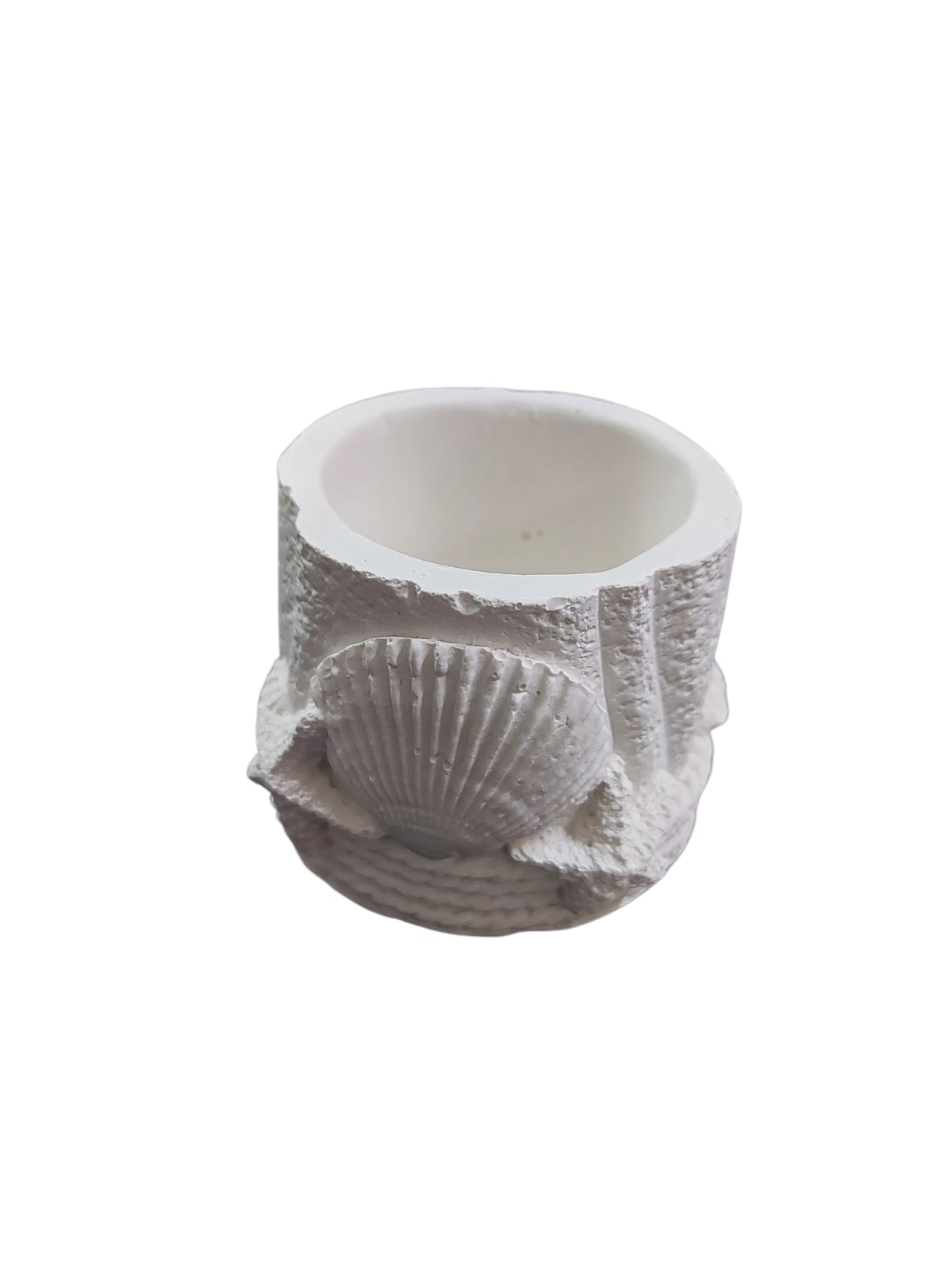 Deniz Kabuklu Saksı Kalemlik 9x6,5cm
