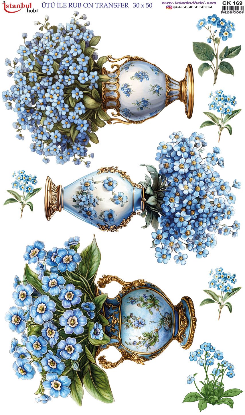 Ütü İle Rub On Transfer 30x50cm CK169