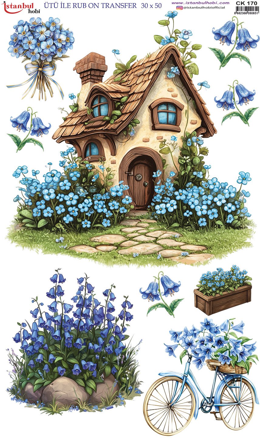 Ütü İle Rub On Transfer 30x50cm CK170