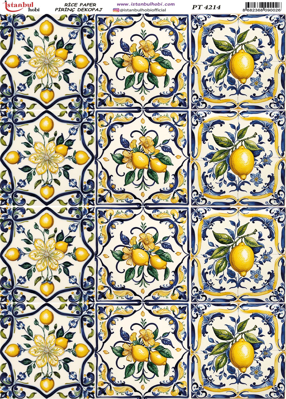 Pirinç Dekopaj Kağıdı 30x42cm PT-4214