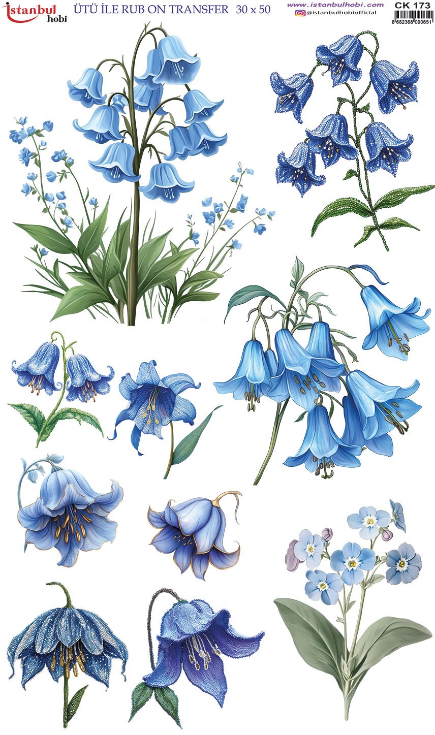 Ütü İle Rub On Transfer 30x50cm CK173