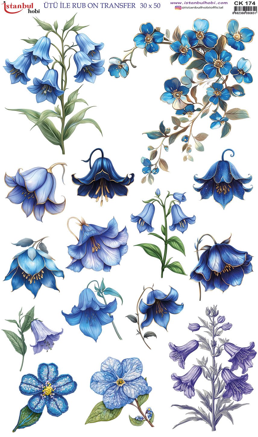 Ütü İle Rub On Transfer 30x50cm CK174