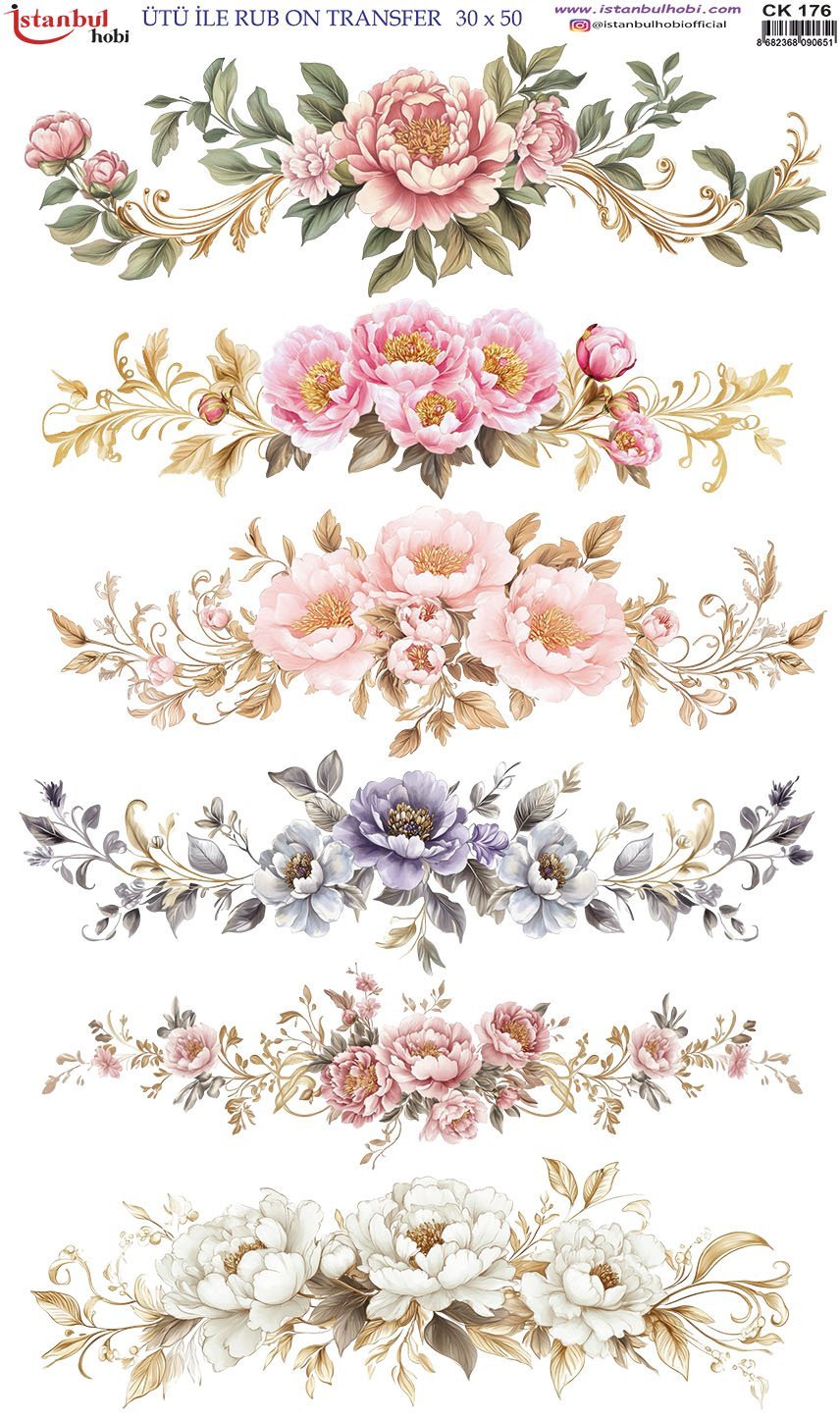 Ütü İle Rub On Transfer 30x50cm CK176