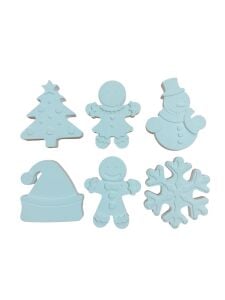 Yılbaşı Temalı Set 6 Parça Figür Kalınlık 8mm