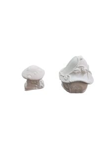 Mantar Evler 2 li Set2 4x4cm+3x2,5cm