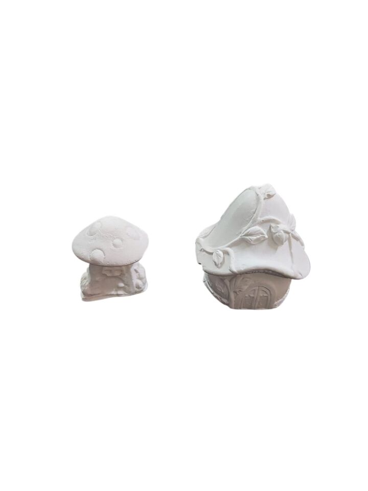 Mantar Evler 2 li Set2 4x4cm+3x2,5cm