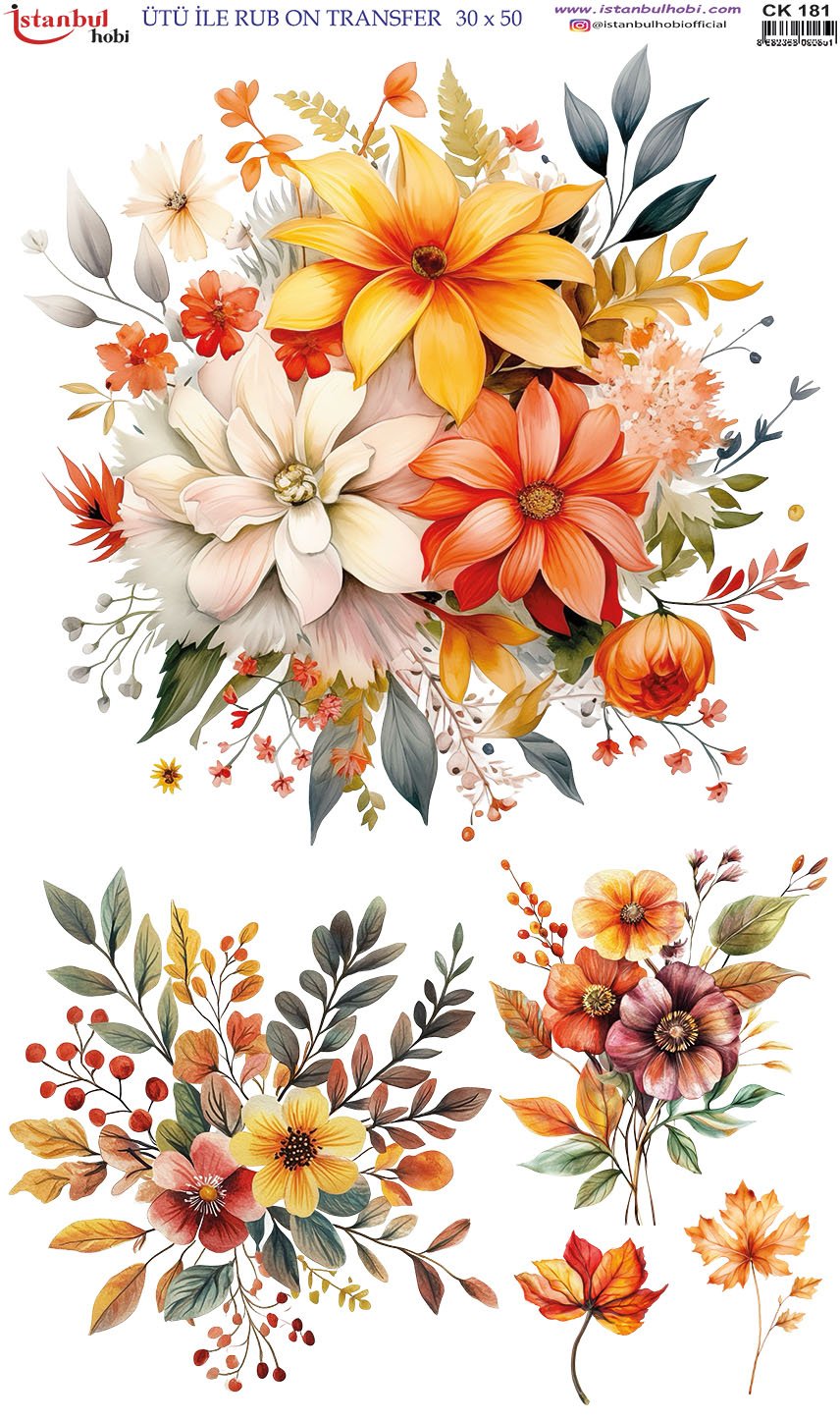Ütü İle Rub On Transfer 30x50cm CK181