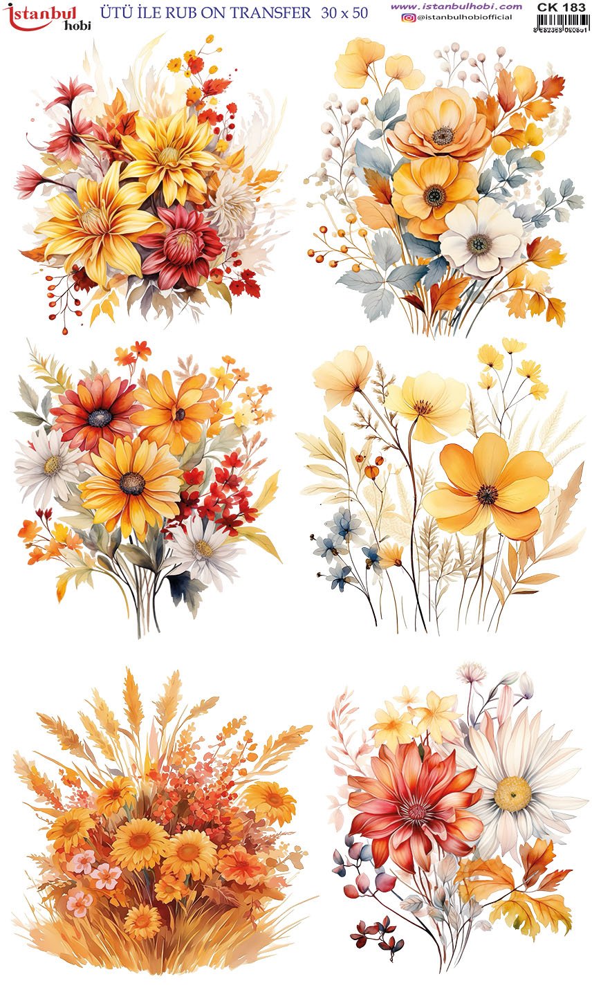 Ütü İle Rub On Transfer 30x50cm CK183