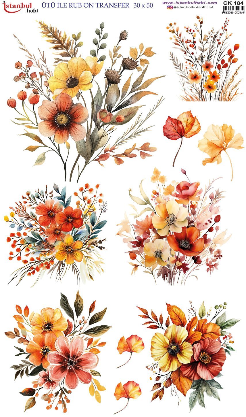 Ütü İle Rub On Transfer 30x50cm CK184