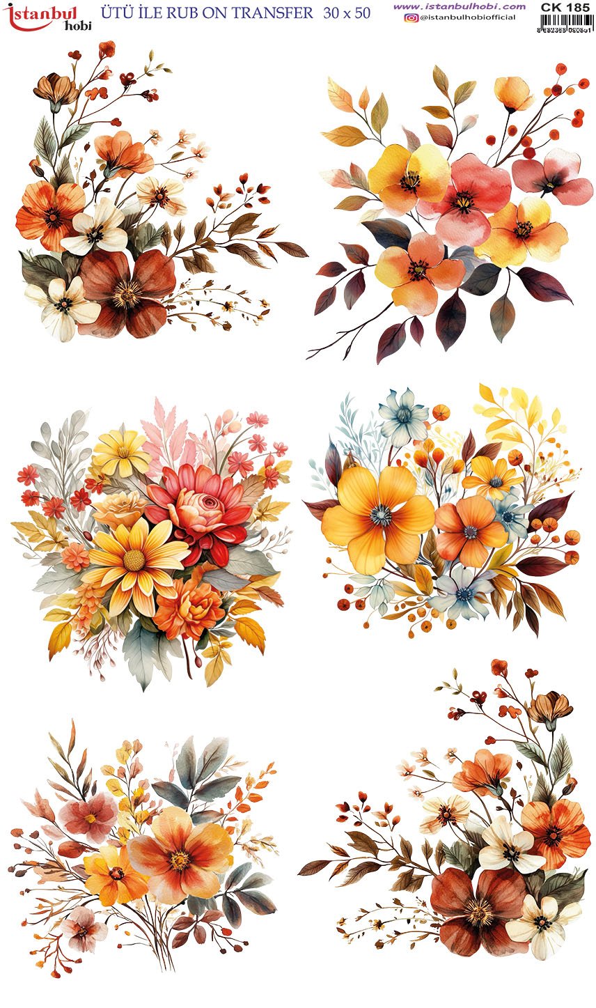 Ütü İle Rub On Transfer 30x50cm CK185