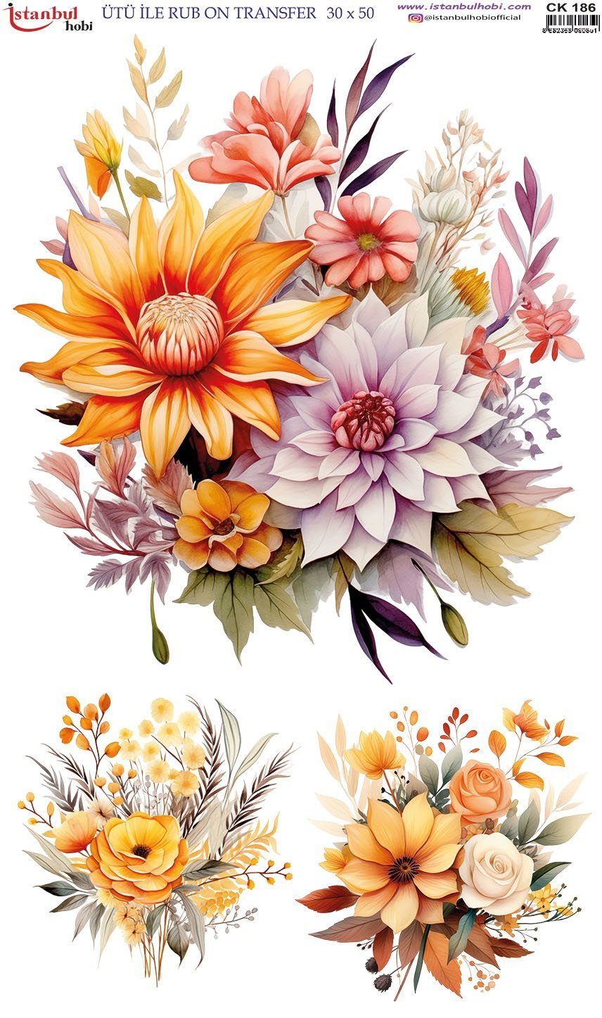 Ütü İle Rub On Transfer 30x50cm CK186