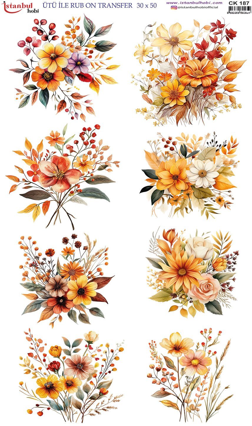 Ütü İle Rub On Transfer 30x50cm CK187
