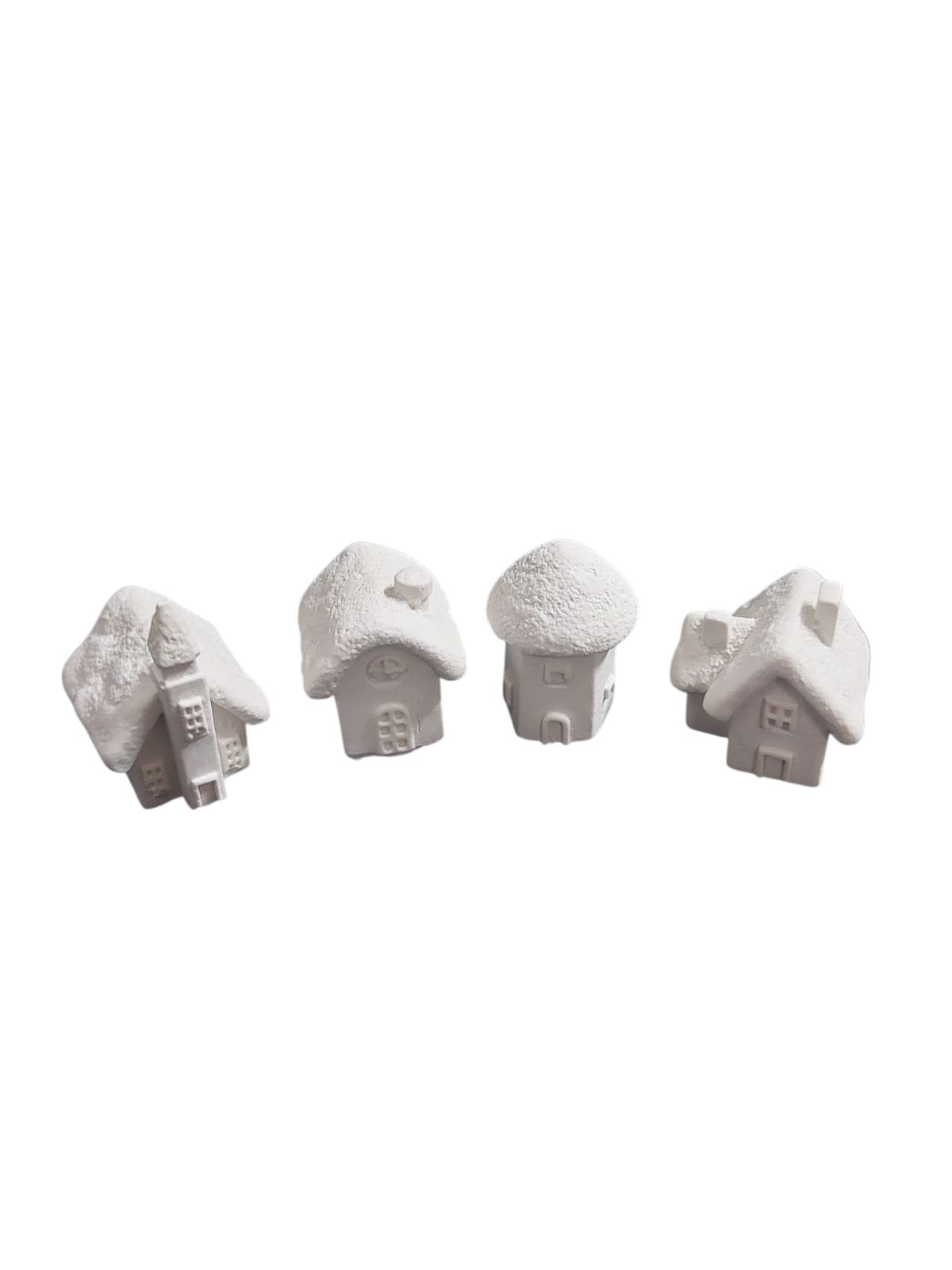 Dekoratif Kış Evleri 4 lü Set