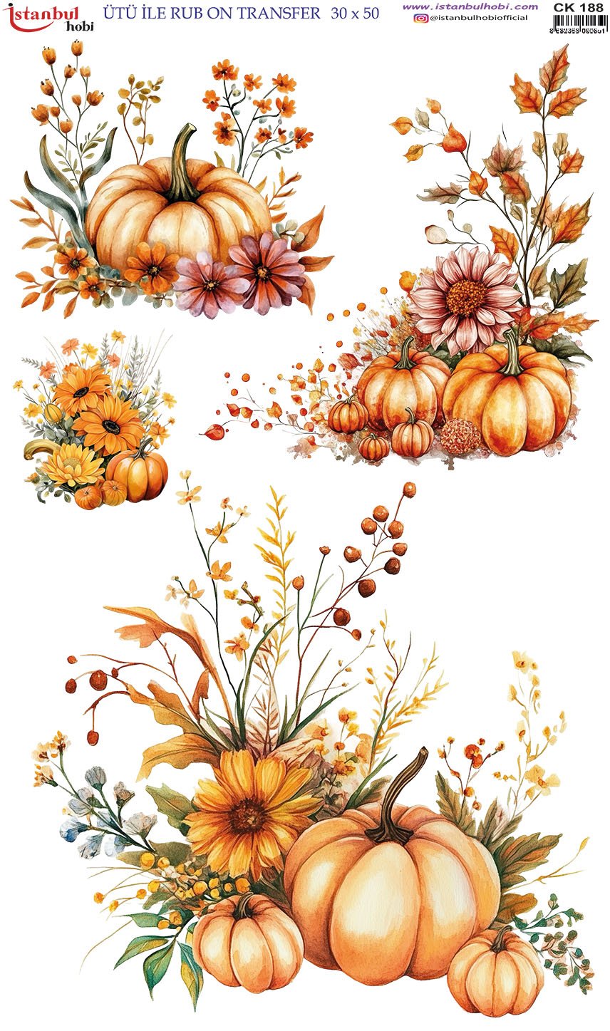 Ütü İle Rub On Transfer 30x50cm CK188
