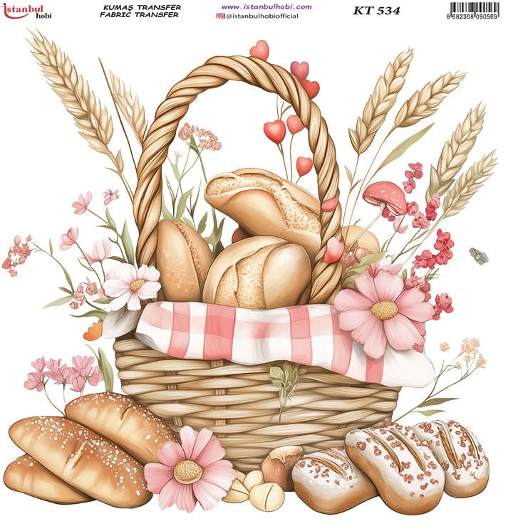 Kumaş Transfer Kağıdı 20x20cm KT-534