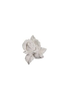 Yapraklı Gül Çiçek 6x4,5cm