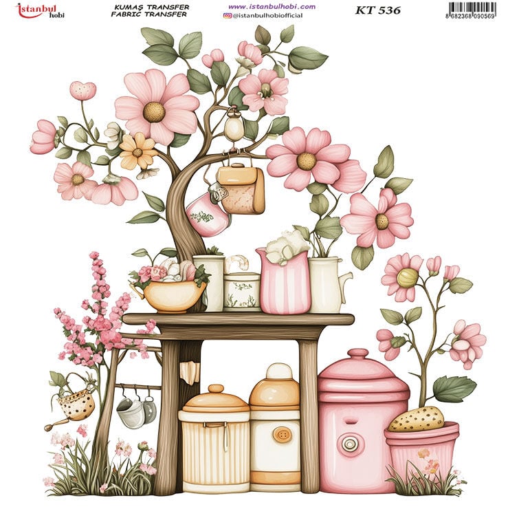 Kumaş Transfer Kağıdı 20x20cm KT-536