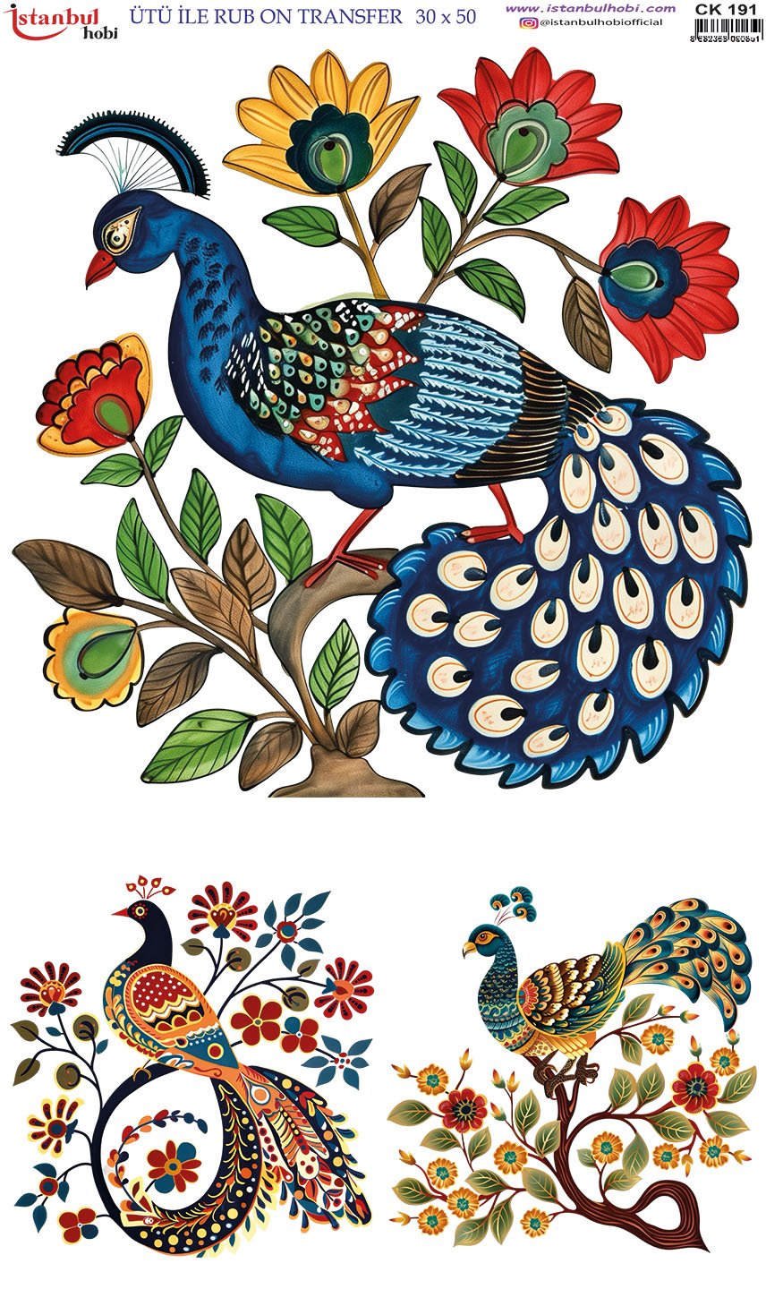 Ütü İle Rub On Transfer 30x50cm CK191