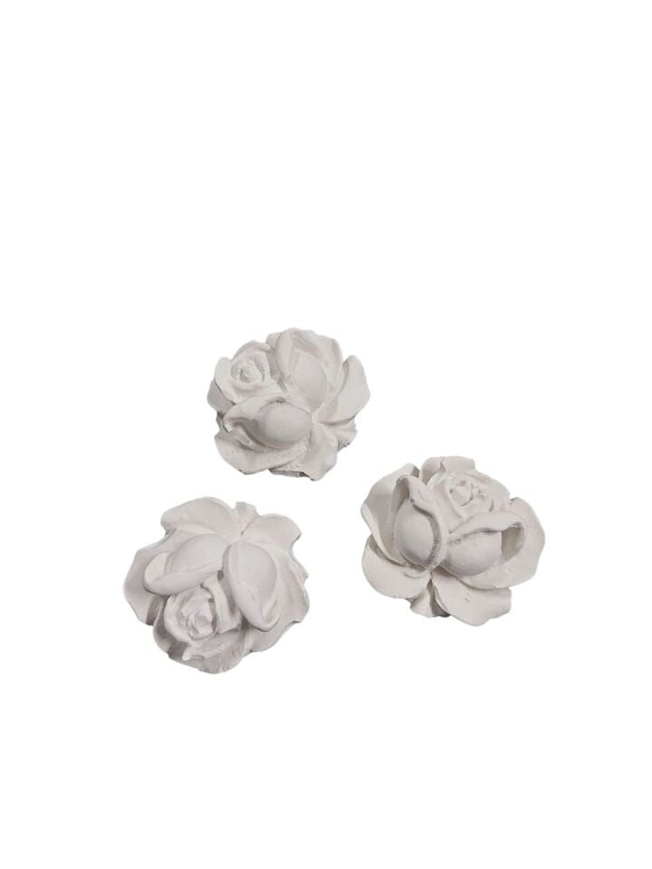 3 lü Minik Gül Çiçek Seti 3x2cm