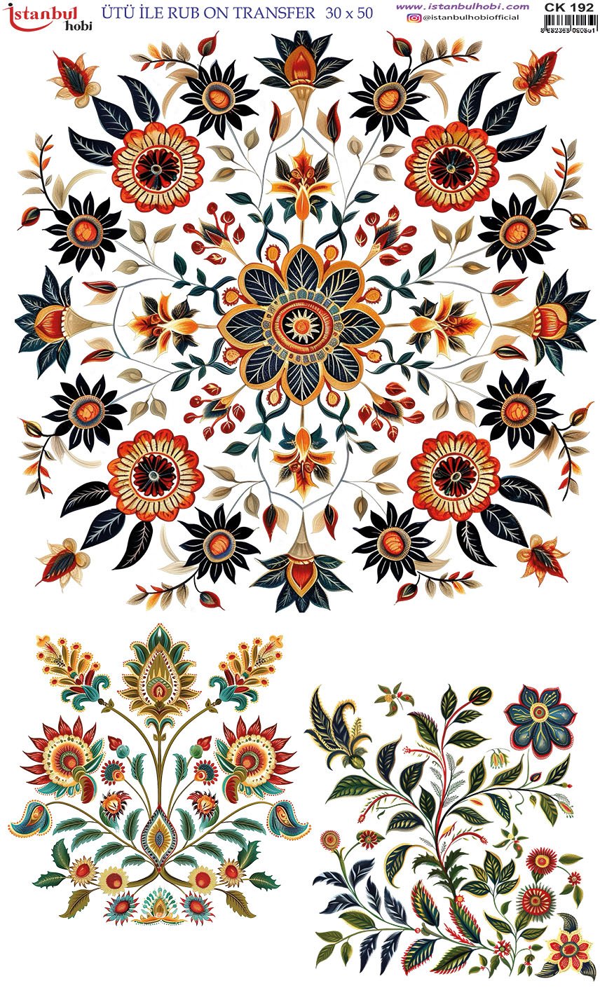 Ütü İle Rub On Transfer 30x50cm CK192