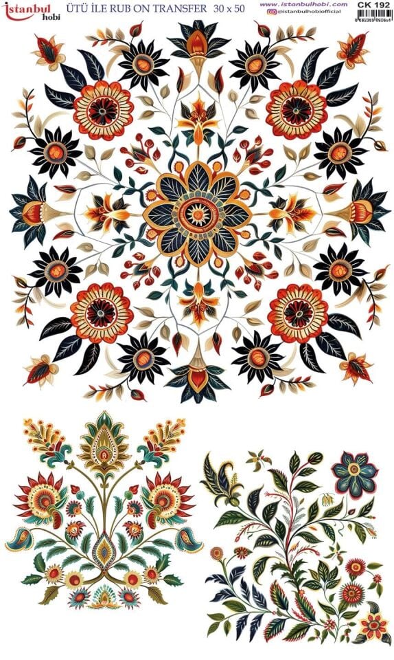 Ütü İle Rub On Transfer 30x50cm CK192