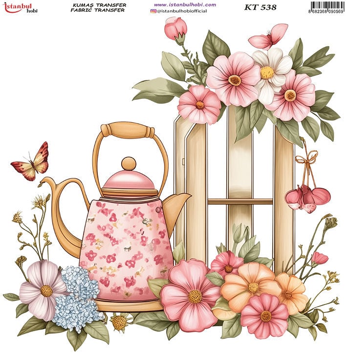 Kumaş Transfer Kağıdı 20x20cm KT-538