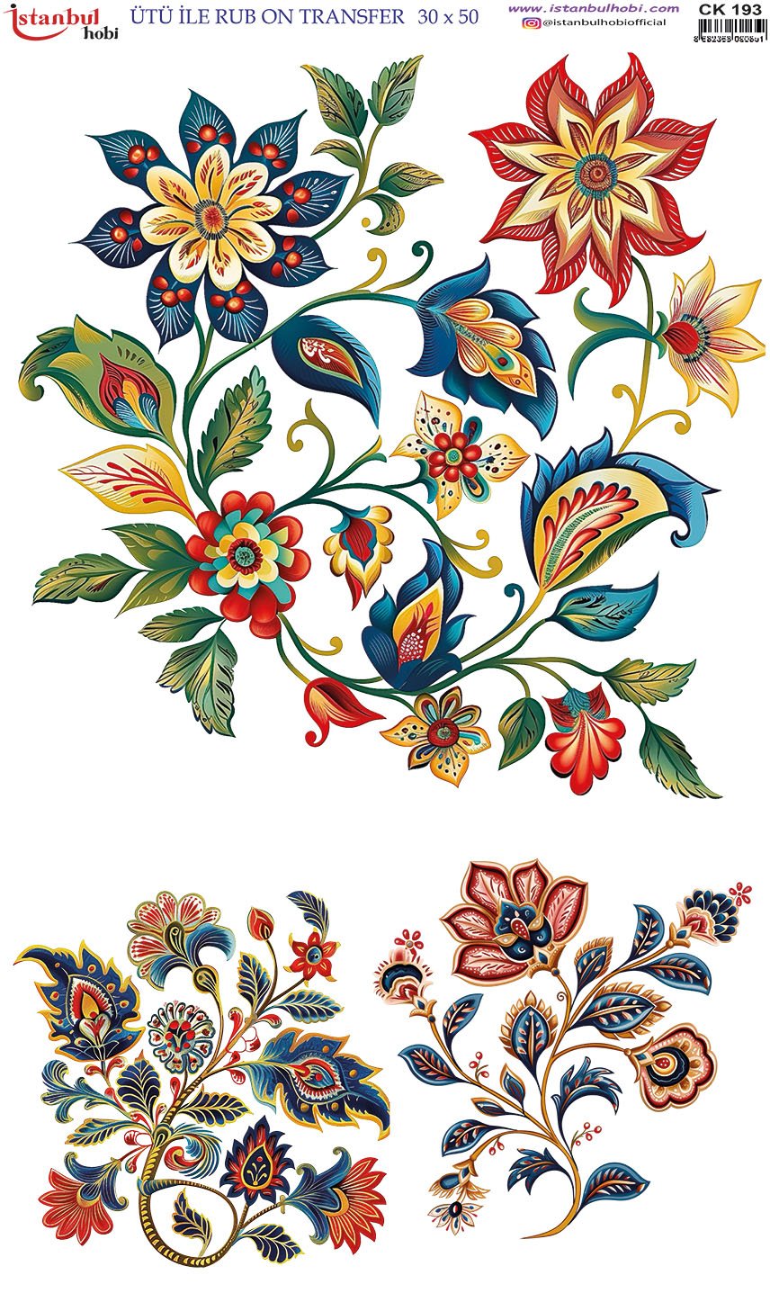 Ütü İle Rub On Transfer 30x50cm CK193