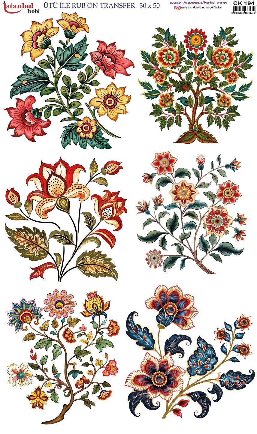 Ütü İle Rub On Transfer 30x50cm CK194