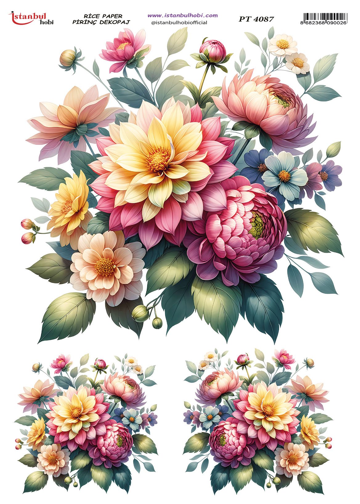 Pirinç Dekopaj Kağıdı 30x42cm PT-4087