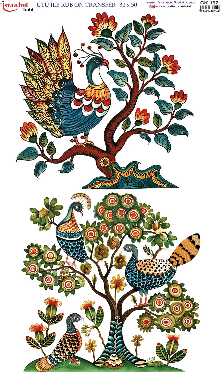 Ütü İle Rub On Transfer 30x50cm CK197