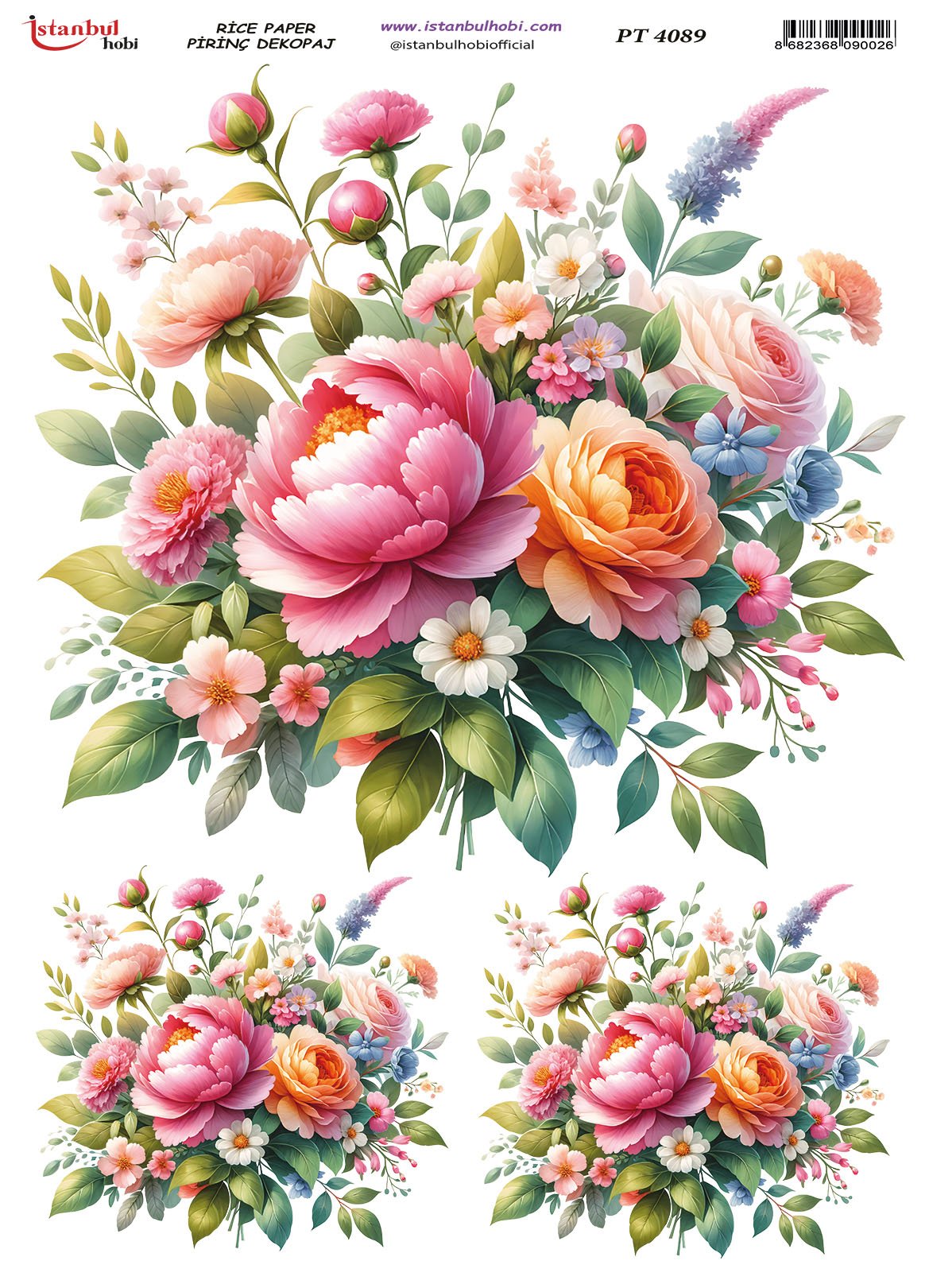 Pirinç Dekopaj Kağıdı 30x42cm PT-4089