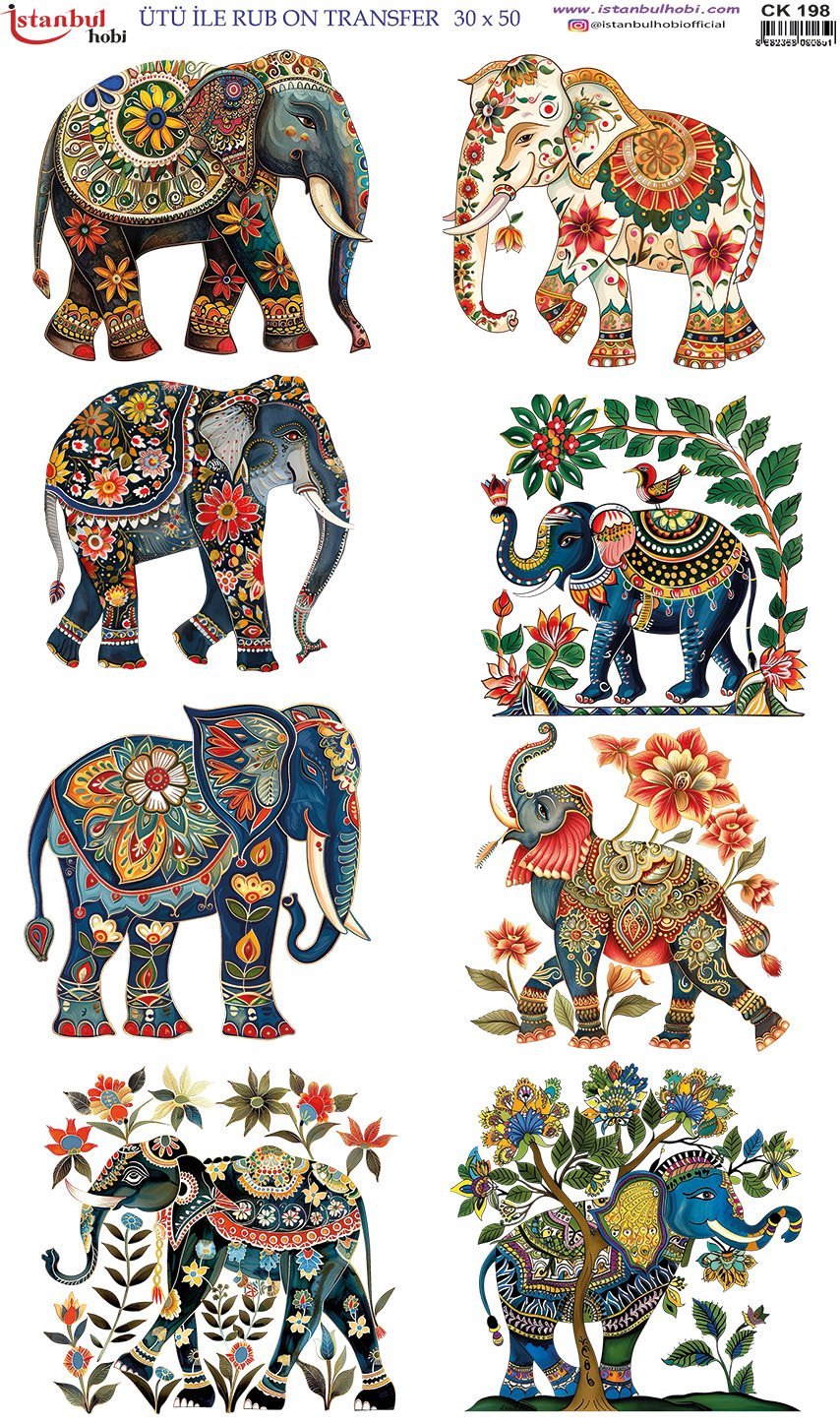 Ütü İle Rub On Transfer 30x50cm CK198