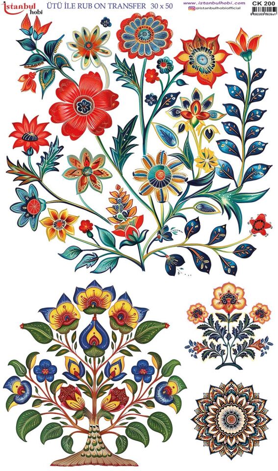 Ütü İle Rub On Transfer 30x50cm CK200