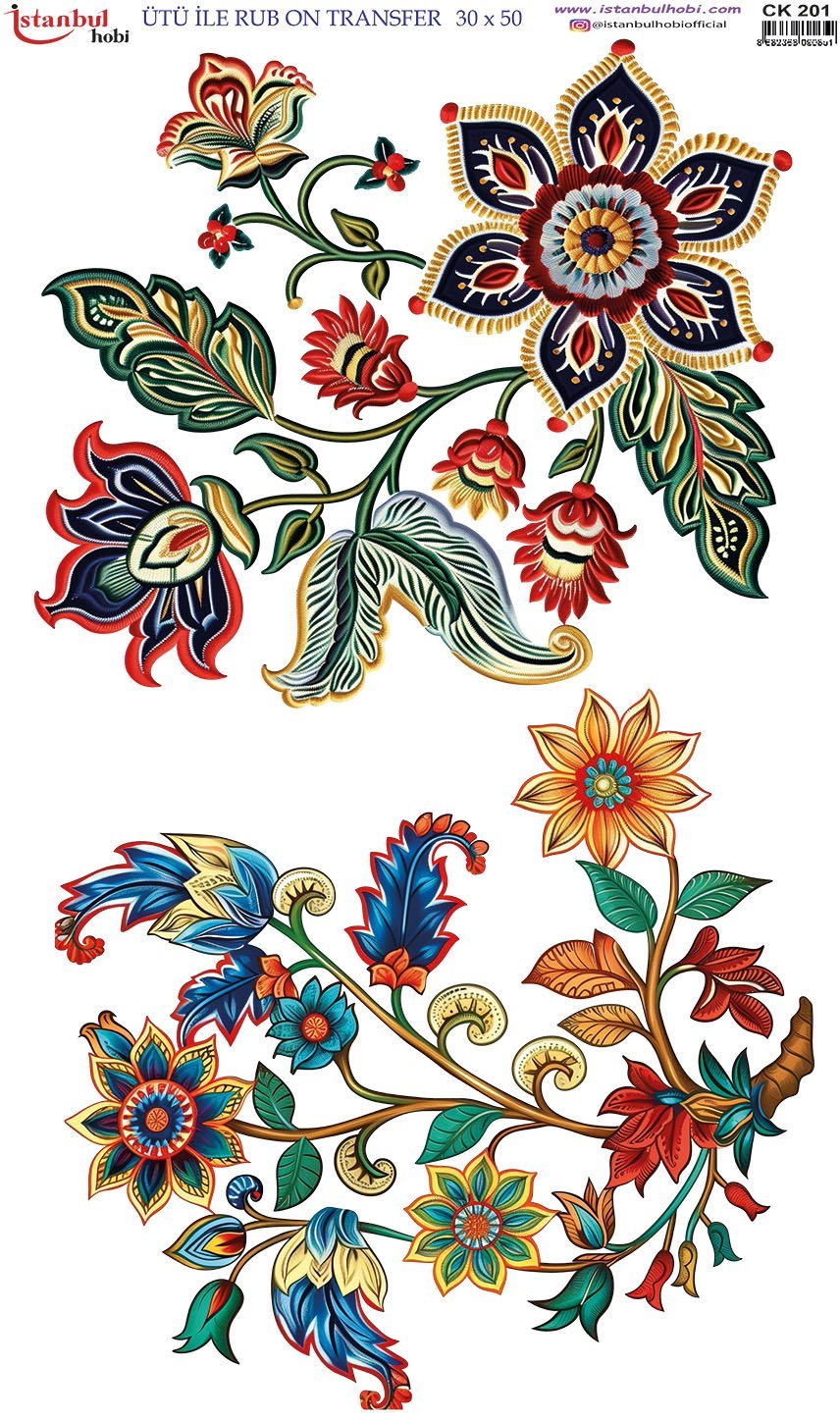 Ütü İle Rub On Transfer 30x50cm CK201
