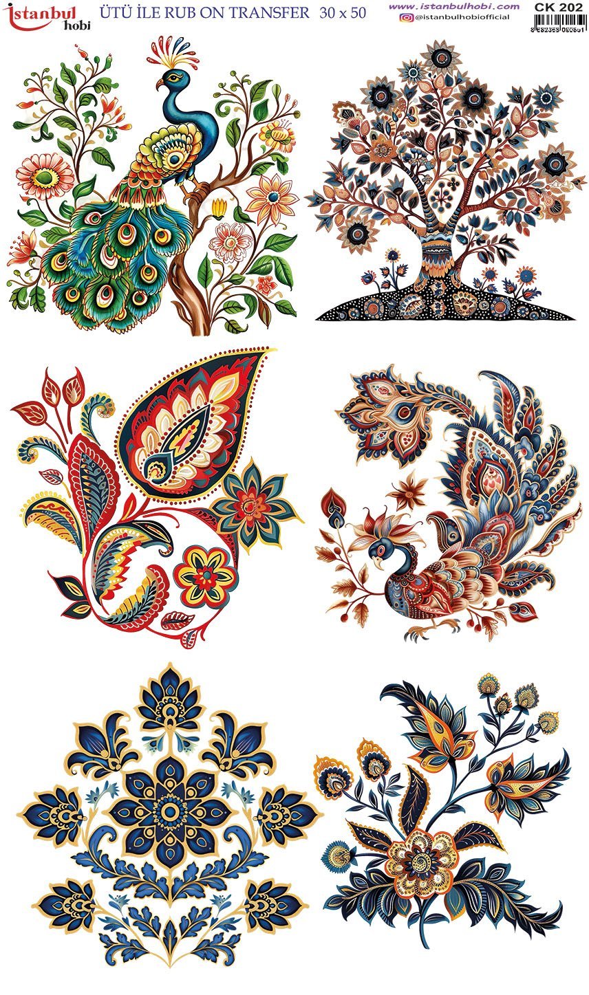 Ütü İle Rub On Transfer 30x50cm CK202